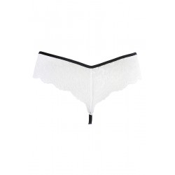 sexy String dentelle blanc V-10488 - Axami