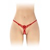 sexy String ouvert Danuta - rouge