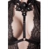 sexy Set érotique robe dentelle, harnais et string - Grey Velvet