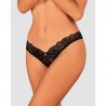 sexy Donna Dream string ouvert - Noir