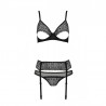 sexy Zinnia Ensemble 3 pcs - Noir