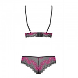 sexy Tulia Ensemble 2 pcs - Noir et Fuchsia