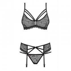 sexy 818-SEG-1 Ensemble 3 pcs - Noir