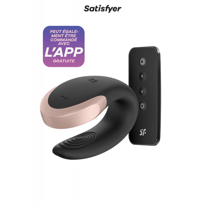 sexy Stimulateur Double Love noir - Satisfyer