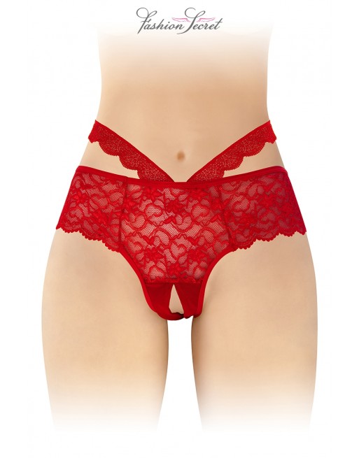 sexy Culotte ouverte rouge Marie - Fashion Secret