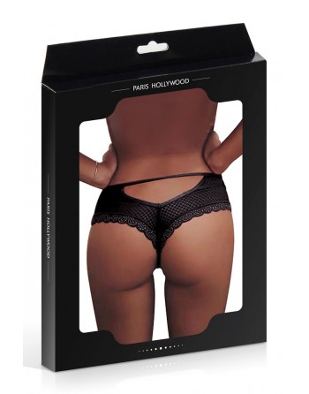 sexy Tanga noir dentelle - Paris Hollywood