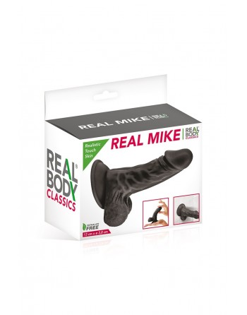 sexy Gode réaliste noir 13 cm - Real Mike