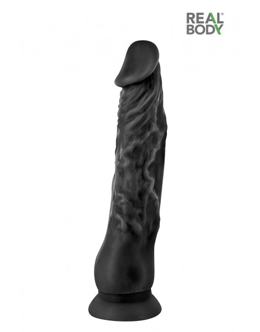 sexy Gode réaliste 21 cm noir  - Real Justin