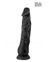 sexy Gode réaliste 21 cm noir  - Real Justin