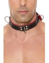 sexy Collier Bondage Deluxe rouge et noir - Ouch!