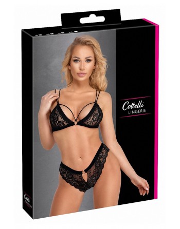 Ensemble coquin noir 2 pièces - Cottelli Lingerie