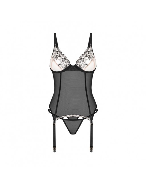 Vila blanes corset et string - Noirs