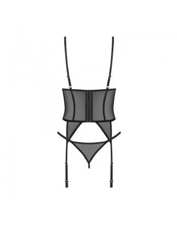 Euridia corset et string - Noirs