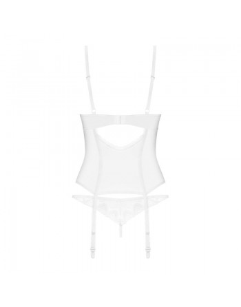 Alissium corset et string - Blancs