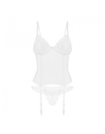 Alissium corset et string - Blancs