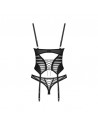 Lune Bellis corset et string - Noirs