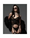 Lune Bellis corset et string - Noirs