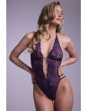 Body string ouvert Renee violet - Christine