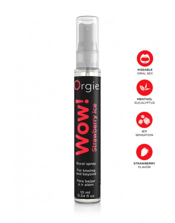 Spray buccal excitant Wow menthol fraise glaçé