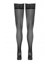 Bas autofixants noir Hold up - Cotelli Legwear