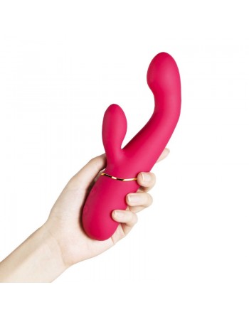 Elda - Vibromasseur G Spot et stimulateur de clitoris - Rose