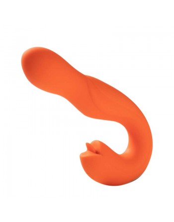 Joi - Vibromasseur tête rotative et stimulateur clitoridien - orange