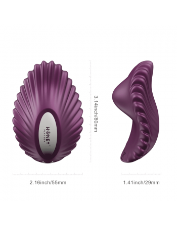 Pearl Violet - Vibromasseur magnétique contrôlé par application