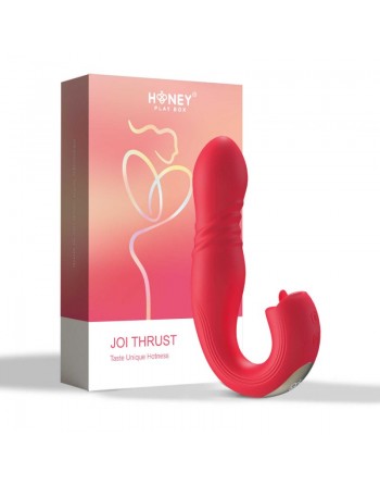 JOI THRUST rouge - Vibromasseur point G - lèche-clitoris - va et vient contrôlé par application