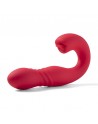 JOI THRUST rouge - Vibromasseur point G - lèche-clitoris - va et vient contrôlé par application