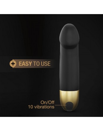 Vibromasseur Real Vibration S 16 cm 2.0 - Noir et Or