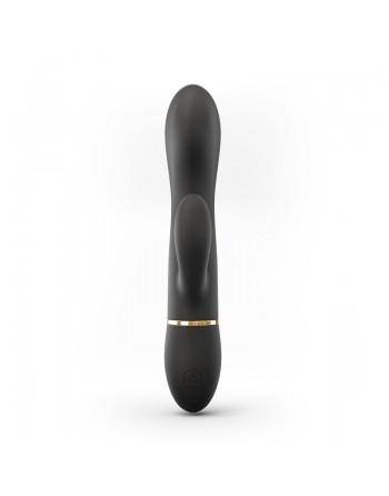 Vibromasseur Dorcel Glam Rabbit 21.8 cm - Noir et Or