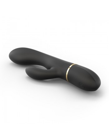 Vibromasseur Dorcel Glam Rabbit 21.8 cm - Noir et Or