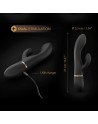 Vibromasseur Dorcel Glam Rabbit 21.8 cm - Noir et Or