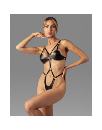 Dame controle body ouvert - Noir