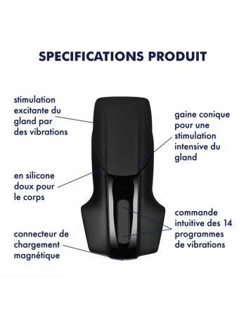 Masturbateur Satisfyer Men Vibration - Noir