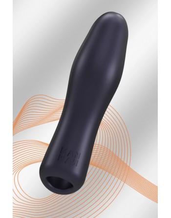 Gaine de pénis 3 en 1 Ryzer Black Plum - Man Wan