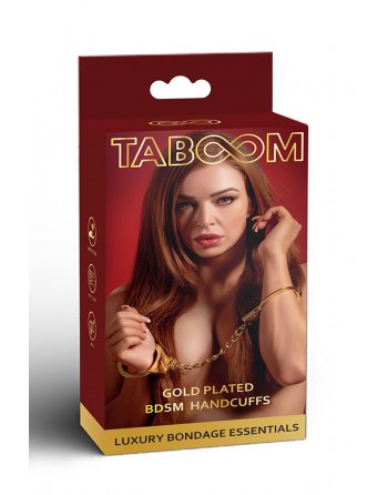 Menottes BDSM plaquées or - Taboom