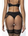 String tulle et dentelle noir V-10718 - Axami