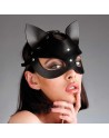 Masque Catwoman Cuir Noir